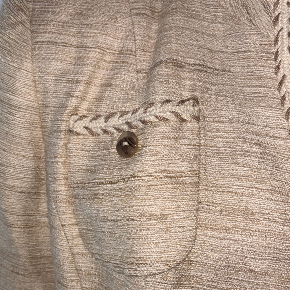 Herbert Grossman Designed by Cynthia Sobel Cream Silk Bouclé Tweed Blazer & Skir - Picture 6 of 15